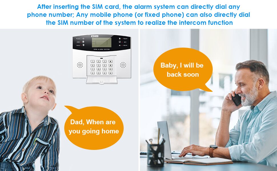 Allarme casa Senza fili GSM SMS Sistema Antifurto Completo