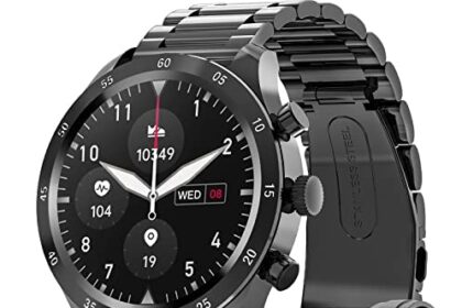 OBKBO Smartwatch Uomo Chiamata Bluetooth e Risposta Vivavoce, Smart Watch 1.32'' HD con 20 Modalità Sport, Cardiofrequenzimetro, SpO2, Sonno, Calorie, Notifiche Messaggi Whatsapp per Android iOS Nero