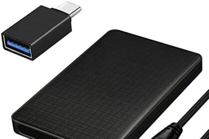 EasyULT Case Hard Disk 2.5 Pollici, USB 3.0 Enclosure Hard Disk Esterno Box Caso SATA I II III HDD SSD 9.5mm e 7mm [Supporto UASP] Tool Free, con OTG Adattatore(Nero)