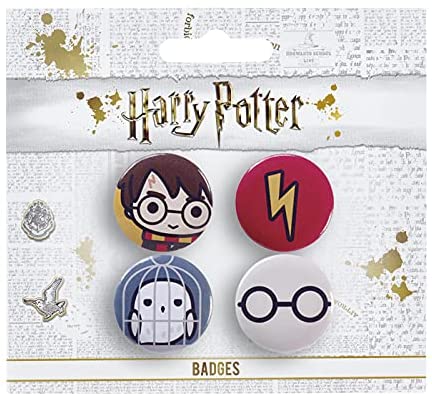 Set 4 pin Harry Potter assortito