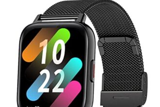 Smartwatch Uomo 1,7'' HD Orologio Tracker Fitness con Risposta Chiamate Cardiofrequenzimetro SpO2 Monitor Sonno Contapassi Notifiche Messaggi Cronometro Smart Watch Sportivo per Android iOS