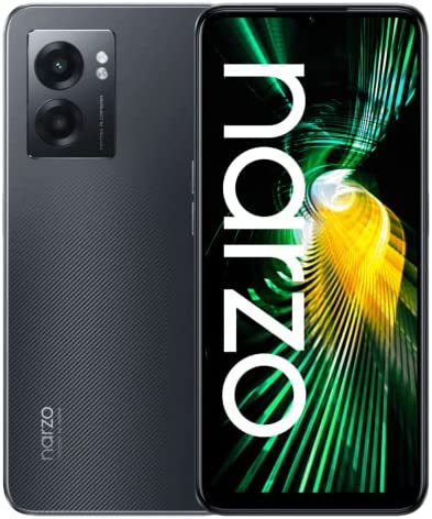 realme Narzo 50 5G-6+128 GB Smartphone, Mega batteria da 5.000 mAh, Processore Dimensity 810 5G, Ricarica rapida Dart da 33 W, Display Ultra Smooth da 90 Hz, NFC, Dual Sim, Android 12, Hyper Black