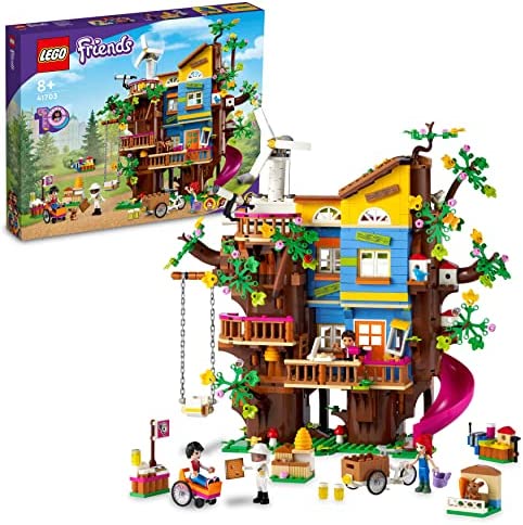 LEGO 41703 Friends Casa sull'Albero dell'Amicizia con Mini Bamboline di Mia e River, Giochi per Bambina e Bambino da 8 Anni in su, Idee Regalo Prima Comunione