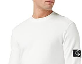 Calvin Klein Jeans Monogramma Badge Waffle LS Tee T-Shirt Uomo