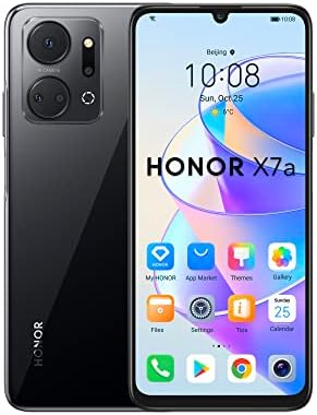 HONOR X7a Smartphone, Display Fullview da 6,74" a 90 Hz, Fotocamera Quadrupla da 50MP con Batteria da 5330 mAh, 4 GB + 128 GB, Android 12, Nero Mezzanotte