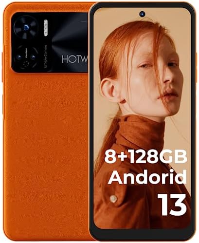 HOTWAV Note 12 Android 13 Smartphone, Octa-Core 8GB+128GB/1TB 6.8'' HD+ Cellulare, 48MP+16MP Fotocamere, 6180mAh 20W Rapida Ricarica Dual SIM 4G Telefono Cellulare, Face ID/GPS/NFC/90Hz/OTG