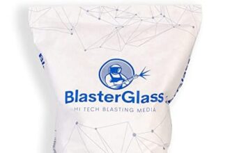 BlasterGlass Hi-Tech Sabbia Abrasiva di Vetro Tecnica Riutilizzabile per Sabbiatura a Pressione, Alta Compatibilità per Sistemi di Sabbiatura - Sacco da 10kg
