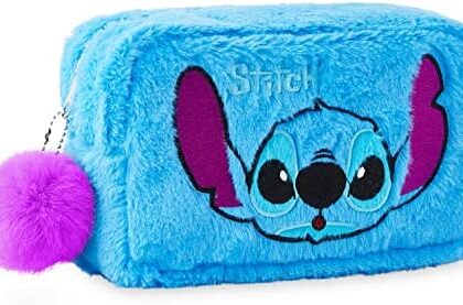 Disney Stitch - Astuccio da toilette per trucco, accessorio da viaggio, organizer per trucchi, idea regalo per ragazza, adolescente, donna, stitch Mickey