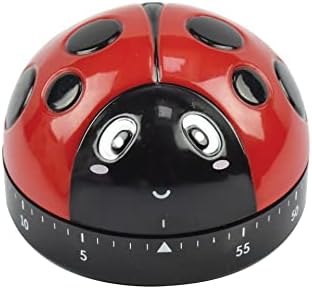 Legami - Timer da Cucina, regolabile manualmente, 60 Minuti, senza Batteria, Ø 6 cm, Tema Ladybug