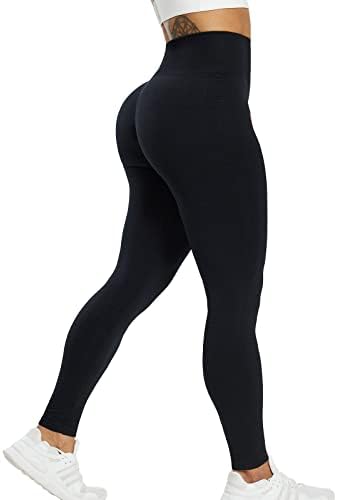 BALEAF Leggins Sportivi Donna Anticellulite Push Up Vita Alta Scunch Pantaloni da Yoga Palestra Corsa