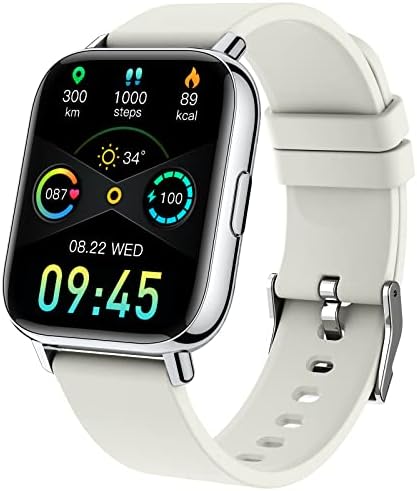 Smartwatch, Orologio Fitness Uomo Donna 1.69" Smart Watch con Contapassi/Cardiofrequenzimetro/SpO2/Cronometro, 24 Sportivo, Notifiche Messaggi, Impermeabil IP68 Fitness Tracker per Android iOS Motast