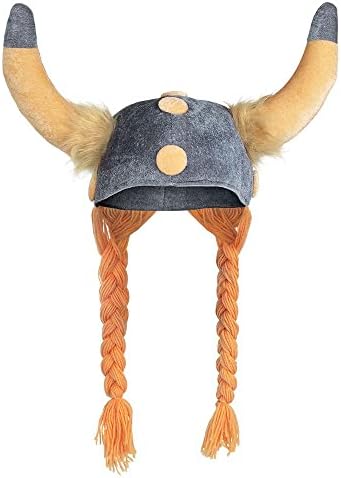 Boland 01296 - Galloper helmet, fabric hat, Viking, warrior, soft braids, Romans, carnival, Halloween, fancy dress, theme party, fancy dress, theatre, headpiece