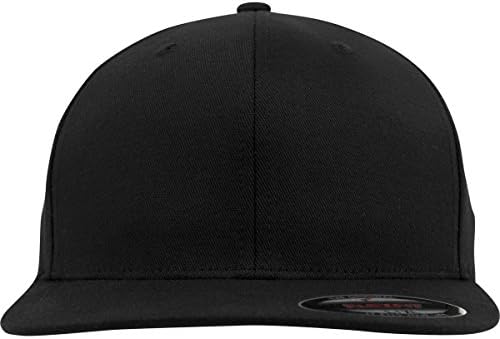 Flexfit Cappello da Baseball con Visiera Piatta, Unisex Cap, Parte Frontale Solida, Cuciture Solide, Cappello in Stile Hip Hop, Taglia S - L/XL