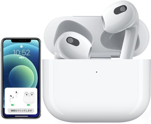 [Certificato MFi Apple] AirPods Cuffie Bluetooth 5.3,Auricolari Bluetooth in Ear con HD Microfoni, con HiFi Stereo Cuffiette IPX7 Impermeabili,30 Ore di Riproduzione,Cuffie sport per iphone/Android