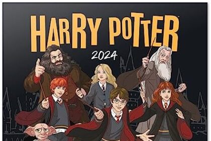 Grupo Erik: Calendario Harry Potter 2024 da Muro + Poster Regalo incluso, 12 mesi, 30x30cm FSC®, ideale come gadget, cancelleria con personaggi