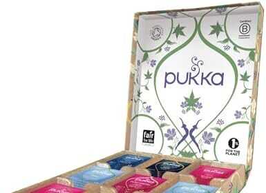 Pukka Herbs | Relax Selection Box | Selezione di tè e tisane rilassanti biologiche | Idea Regalo | 45 filtri