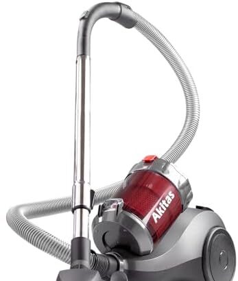 Akitas 800W aspirapolvere senza sacco cilindrico sacchetto Con Tedesco Wessel Werk Ugello Testa pavimenti duri e tappeti potente compatto e leggero