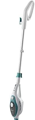 Ariete 4164 Steam Mop 10in1, Scopa Lavapavimenti a Vapore, 1500 W, Capacità 350 L, Vapore Immediato, Autonomia, Testa Snodabile, Bianco/Azzurro