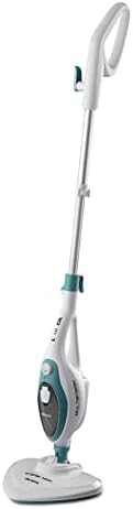 Ariete 4164 Steam Mop 10in1, Scopa Lavapavimenti a Vapore, 1500 W, Capacità 350 L, Vapore Immediato, Autonomia, Testa Snodabile, Bianco/Azzurro