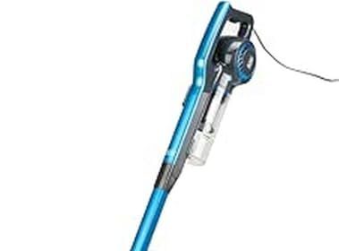 BLACK+DECKER BXVMS600E - Scopa elettrica 3 in 1, 600W, Aspirapolvere a mano e a lancia, Cavo da 6 metri, Aspirapolvere ciclonico senza sacco, Filtro EPA, Blu/Grigio