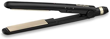 BaByliss ST089E Piastra Lisciante con Rivestimento in Ceramica, Multi-Voltaggio, Tappetino Termo-Resistente, 2 Temperature, Nero