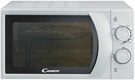 Candy CMG2071M Forno a Microonde con Grill, 20 Litri, 700 W, 6 Livelli di Potenza, Funzione Scongelamento, Libera Installazione, 45,2x33,5x26,2 cm, Bianco