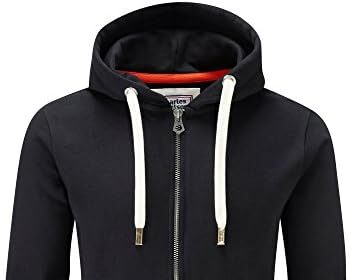 Charles Wilson Felpa Original da Uomo con Cappuccio in Misto Cotone con Zip