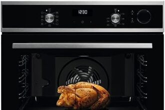 Electrolux Serie 700 Forno da Incasso a Vapore Multifunzione, Capacità 72 l, LOC5H40X2, Classe A, Pulizia AquaClean, SteamCrisp, Display LED, 589x596x569 mm, Acciao Inox