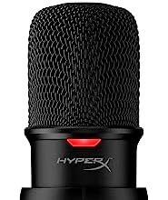 Hyperx Solocast – Microfono da gaming, USB a Condensatore, Per PC/PS5/PS4, Con Sensore "Tap-To-Mute", Per Gaming, Streaming, Podcast, Twitch, Youtube, Nero