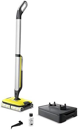 Kärcher FC 7 Cordless - Lavapavimenti Senza Fili, Lavapavimenti cordless, Pavimenti duri, Parquet e Moquette, Pulizia bordi, Autopulente, Peli animali domestici, Asciugatura rapida, Giallo/Grigio