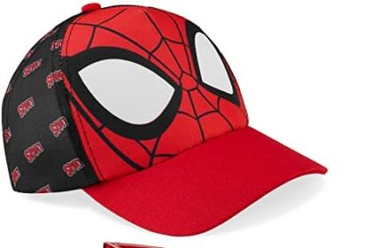 Marvel Cappello con Visiera Occhiali da Sole Bambino Cappello Baseball Regolabile Occhiali da Sole Bambini Protezione UV Berretto e Occhiali Gadget