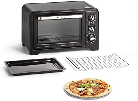 Moulinex OX444810 Optimo Forno Elettrico Ventilato 19 litri, Potenza 1380 W, Max 240°C, Forno per Pizza, Carne, Pesce, Dolci, con 6 Modalità di Cottura, Timer, 2 Accessori