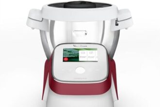 Moulinex Robot da Cucina Multifunzione I-Companion Touch XL, Potenza 1550 W, Capacità 4,5L, Temperatura da 30 a 150 °C, 14 Programmi Automatici e 5 Accessori Dedicati, HF9345