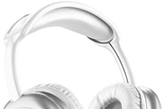 Music Sound | Cuffie Bluetooth 5.0 MAXI2 | Wireless Around Ear - Charging Time 1,5h - Microfono Integrato - Comandi sul Padiglione e Archetto Regolabile, Colore Bianco