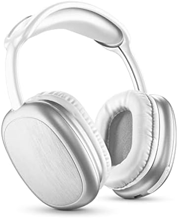 Music Sound | Cuffie Bluetooth 5.0 MAXI2 | Wireless Around Ear - Charging Time 1,5h - Microfono Integrato - Comandi sul Padiglione e Archetto Regolabile, Colore Bianco