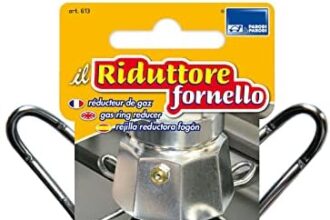 PARODI & PARODI - Riduttore Fornello a Gas, Diametro 130 mm. Design Universale Che Si Adatta a Tutti i Tipi di Fornello a Gas, Realizzato in Acciaio Inox Resistente al Calore, Made in Italy