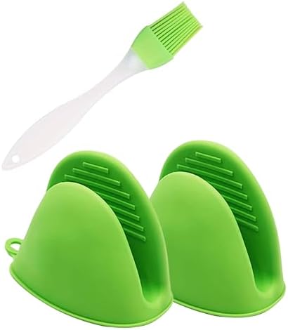 Presine Da Cucina Con Pennello In Silicone - Migliori Accessori Cucina - Utensili Da cucina Per Forno, Pentole, Microonde, Spazzola Per Barbecue. [COLORE CASUALE]