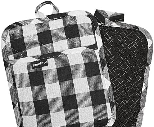 Presine da Cucina, 2 Confezioni di Presine Con Tasche, Guanti da Fornoresistenti Al Calore Fino a 500 ℉, Presine in Silicone Antiscivolo, Presine Facili da Pulire per Cucinare, Cuocere Al Forno