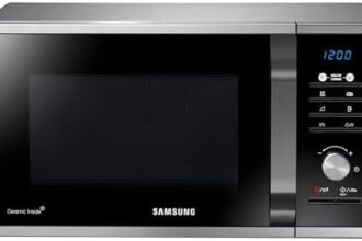 Samsung Forno a Microonde Grill Healthy Cooking MG23F301TAS/ET, Fresh Menu, QuickDefrost, Microonde + Grill 800 W + 1100 W, 23 Litri, 49L x 27,5H x 39P cm, Colore: Silver