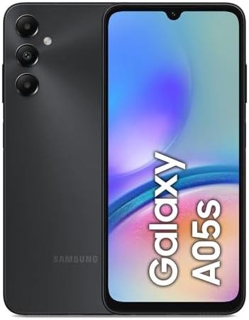 Samsung Galaxy A05s Smartphone Android, Display Infinity-U 6.7'', 4GB RAM, 64GB, Memoria Interna Espandibile fino a 1 TB, Batteria 5.000 mAh, Black [Versione Italiana]