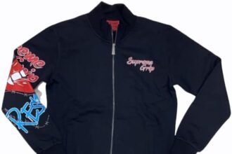 Supreme Grip Felpa Zipper Print