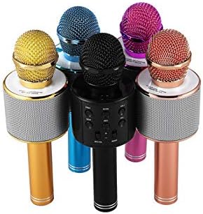 tempo di saldi Microfono Wireless Con Altoparlante Cassa Integrata Bluetooth Portatile Karaoke, Colori assortiti, 1 pezzo