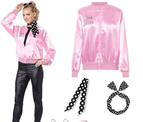 BIQIQI Accessori Anni 50 Donna, Costume da Anni '50 Donna, Accessori Rockabilly Anni '50 Donne, Accessori Vintage Anni '50 Donna con Sciarpa Cerchietti Orecchini Occhiali per Retro Carnevale