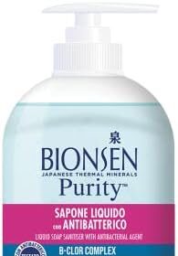 Bionsen, Sapone Liquido Mani Igienizzante Con Zinco Antibatterico, Efficacia Istantanea Comprovata Dall'Eliminazione Dei Batteri Dell’Epidermide In Pochi Secondi, Formato: 500 ml