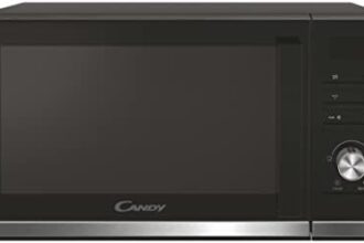 Candy New Timeless CMGA23TNDB, Microonde con Grill, 23 Litri, Programma Autoclean, 40 Programmi Automatici, Controllo Digitale, Piatto Girevole 27 cm, Potenza 900 W-1000 W, Nero