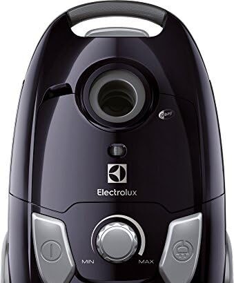 Electrolux EEG42EB EasyGo Aspirapolvere con Sacco, Hygiene Filter 12, Spazzola Parquet, 650 W, 3.5 Litri, Nero Mogano