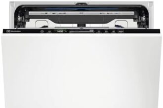 Electrolux Serie 700 Lavastoviglie Integrata Totale 60 cm, EEM69300L, Comandi QuickSelect, Tecnologia GlassCare & ExtraHygiene, 15 Coperti, 820x600x550 mm, Bianco
