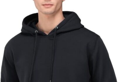 Felpa Uomo con Cappuccio | No Logo | Cotone Premium | Basic - Casual - Sportivo | Senza Zip | Semplice Tinta Unita
