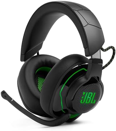 JBL Quantum 910X Cuffie Gaming Over Ear Wireless Bluetooth per Xbox, Cancellazione Attiva del Rumore, Head Tracking, Microfono a Braccio, Compatibili anche con PC e altre Console, Nero
