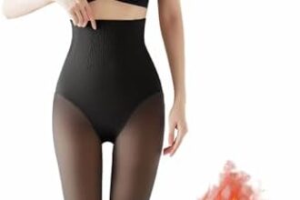 JFAN Donna Leggings Invernali Elasticizzato Termici Leggings Vita Alta Casual Caldi Collant Donna con Interno Caldo Leggings Fodera in Velluto Lunghi Pantaloni Stretti
